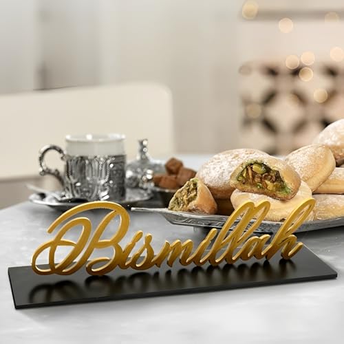Bismi-llah Freistehendes Tischschild, Bismi-llah Tischdeko, Bismi-llah Holz Deko, Ramadan Tischdekoration, Maßgeschneiderte Eid-Dekorationen, Islamische Dekorationen, Islamische Geschenke, بسم الله