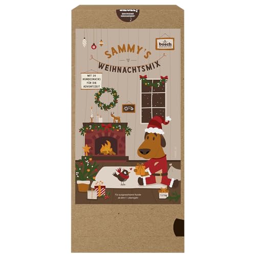 Sammy's Hundesnacks Weihnachts-Mixpaket, 24 leckere Hundesnacks zum Probieren, 24 x 50 g, Bunter Snack-Mix, Snacks für Hunde