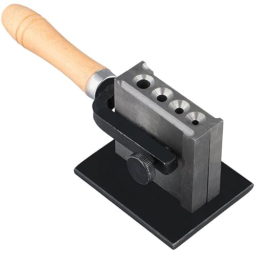 Homaisson Reversible Barrenform Drahtplatte Edelmetall Gießform mit 4 Lochgrößen, Einstellbare Metallveredelung Barrenform für