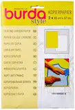 Burda Style Kopierpapier | Schnittmusterpapier | Kopierfolie | 2 Blätter 83 x 57 cm - Gelb/Weiß, Einheitsgröße