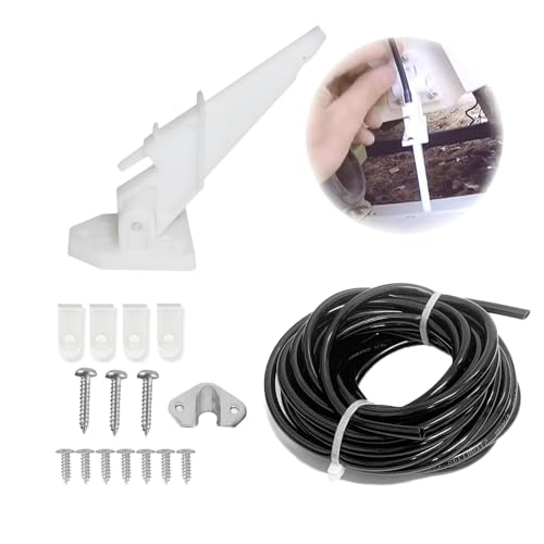 Marine Boot Tacho Pitot Tube Kit, Universal Automatic Kick-up Pitot Assembly Up to 80 MPH, Include 6.1 m PVC Tubing