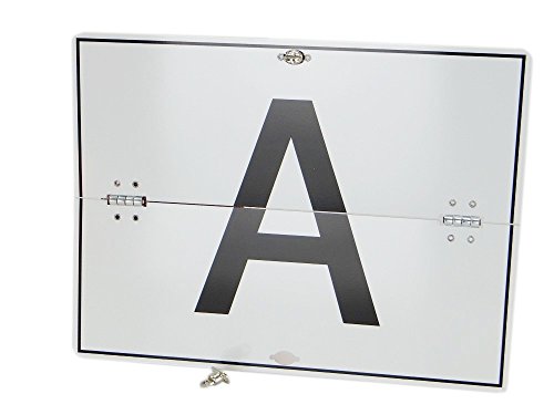 A-Tafel A-Schild für Abfalltransport Aluminium horizontal klappbar ohne Kantenschutz 400x300 mm Warntafel Abfalltafel Abfallschild LKW