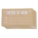 NUOBESTY 200stücke Raffle Tickets Mit Eintragsformular Für Name Adresse Und Telefonnummer Für Gewinnspiele Tombolas Und Veranstaltungen Langlebiges Material Einfaches Ausfüllen Spaßdesign