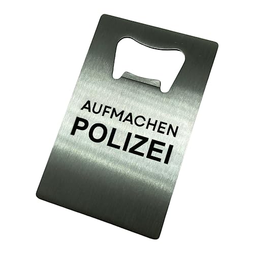 Aufmachen Polizei Edelstahl Flaschenöffner