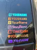 Personalisierte Autoaufkleber - Custom Social Media Designs für Dein Fahrzeug - Perfekt für Autos, Laptops, Wände und Fenster