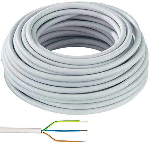 NYM 50m Ring, 3 adriges Installationskabel Mantelleitung ELEKTRO NYM-J 3x1,5mm² Kabel | nach DIN VDE 0250-204