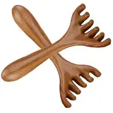 2 Stück Massagekämme, Köpfe Kopfhautmassagegerät, Kopfhautmassagekamm, Plastik Kopf Massage, Meridian Kamm Mit Langem Griff, Meridian-Massageköpfe, Kopfhaut Kamm, Massagegerät, Haarmassagekamm