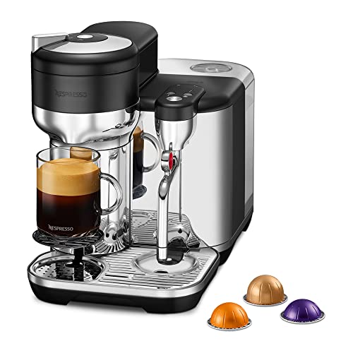 Nespresso VERTUO Creatista Kaffeekapselmaschine von Sage, Black Truffle (Matte Black)