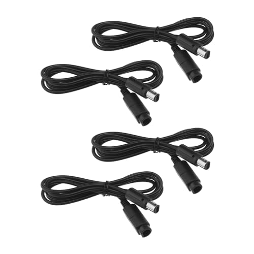 YINETTECH 4 Stück Joypad Verlängerungskabel 1,8 M Verlängerungskabel für Spielkonsolen-Controller Kompatibel mit Nintendo Gamecube Wii Controller Gamepad Controller Verlängerungskabel