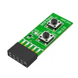 XANHOY 2 x 5-polige Schalttafel auf Reset-Taste + Power-Tasten-Adapter mit LED-Anzeigen für Desktop-PC für WIN7/10/11