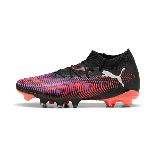 PUMA Damen Future 8 Match FG/AG WN's Fussballschuh, Black White-Glowing RED, 40 EU