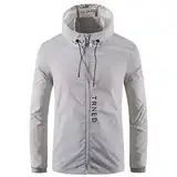 SRZYMJ Mantel Herren Lang Stehkragen Wintermantel Übergangsjacke Atmungsaktiv Outdoorjacke Jacke Winddicht Softshelljacke Steppweste Grün Funktionsjacke Parka Winter Sportjacke Freizeitjacke