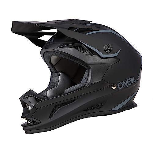 O'NEAL Drop DH Helmet I Mountainbike Helm | MTB Downhill | Leichter Fahrradhelm Damen & Herren mit guter Belüftung| Schwarz | Größe S