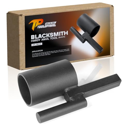 Blacksmith Hardy Amboss-Werkzeug, 1,9 cm (3/4 Zoll), winterhartes Drehen, Biegen, Schmiede, Scrollen, Drehwerkzeug, Schwarz