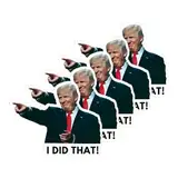 100 Stück Aufkleber "President I Did That", Gaspumpen-Aufkleber, Donald-Aufkleber, Präsidentenartikel, Präsident