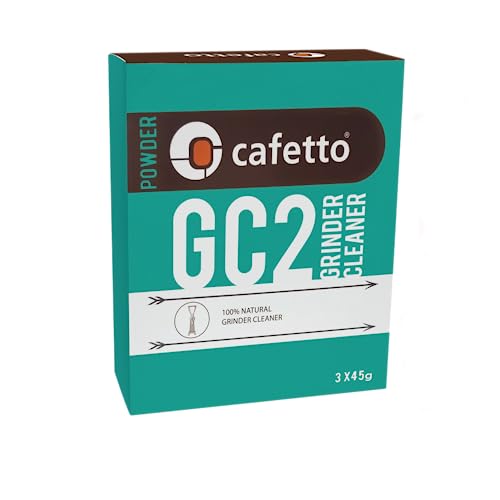 Cafetto Kaffeemühlenreiniger GC2 Sicher für Ihre Mühle und Grate Natürliche Saatgutbasis proprietäre Formel