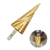 HSS Kegelbohrer für Metall, Spiralnut Stufenbohrer, 4-32mm Step Drill, Edelstahl, Kunststoff