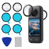 Linsenschutz für Insta360 one X3 – Kratzfester Objektivschutz mit HD-Transparenz, spritzwassergeschützt, staubdicht, Dual Lens Guards – Essentielles Zubehör für Insta 360 ONE X3 Action-Kamera 2 Stück