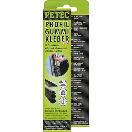 Petec 93870 Profilgummikleber gelb-transparent, 70 ml