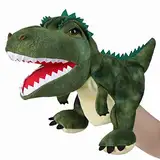 JUSTQUNSEEN Dinosaurier Handpuppen Dinosaurier Spielzeug, Dinosaurier Puppen für Kinder, Dinosaurier Kuscheltiere, Fingerpuppen, Geschenke, Dinosaurier Spielzeug ab 3 4 5 6