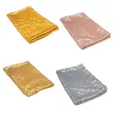 OFFSCH Pailletten Tischdecke Sequins Wedding tafeltücher tischläufer tafellappen Pailletten-Tischdecke Prime Funkelnde Tischdecke Bling-Tischdecke Tischdecke mit Pailletten Golden