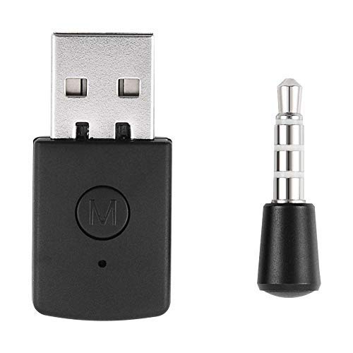 Diyeeni USB-Adapter, Mini-USB-4.0-Bluetooth-Adapter/Dongle-Empfänger und Transmitter für PS4 Playstation mit Bluetooth-Headset, kabelloses Mikrofon