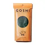 GOSHI Peeling-Duschtuch - reißfester Peeling-Waschlappen für alle Hauttypen - Moosgrün - Made in Japan