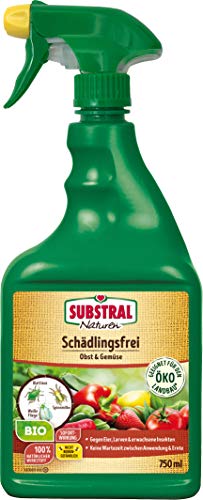 Substral Naturen Bio Schädlingsfrei Obst und Gemüse, Natürliches Mittel gegen Schädlinge an Pflanzen, 750 ml Flasche