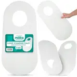 Schallschutzmatte für Stand WC Bidet Schaumstoffmatte Pad 5mm Schaum Matte Toiletten Schallschutz Unterlage Weiß Abdichtung Trittschalldämmung Hohe Qualität