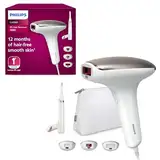 Philips Lumea IPL Haarentfernungsgerät 7000 Series – Haarentfernungsgerät mit Satin Compact Korrekturtrimmer, 3 Aufsätze für Körper, Gesicht und Bikinizone (Modell BRI923/00)