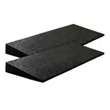 Bordsteinrampe Gummi LxBxH: 500x200x43 mm Set = 2 Stück schwarz (Rampe Gummikeil Rollstuhlrampe Auffahrrampe Auffahrkeil Auffahrhilfe Türschwellenrampe, Autorampe)