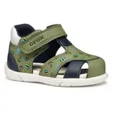 Geox Baby-Jungen B ZAPITO Boy Sandal, Pistachio/Navy, 24 EU