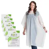 Cedelli® Bio Regenponcho für Festival | 5 Stück | 100% Biologisch Abbaubar! Damen & Herren Einweg Regencape - Bio Poncho für die Umwelt!