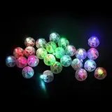 PRECORN 50 Stück LED Ballons Party Lichter: Blinkende Mini Ballonlichter für Geburtstag, Hochzeit, Weihnachten & mehr! Vielfarbige Luftballon Dekoration mit faszinierendem Farbenspiel - Für jede Feier