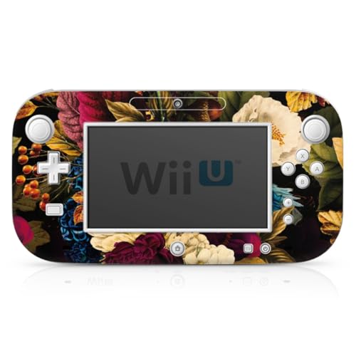 DeinDesign Skin kompatibel mit Nintendo Wii U Gamepad Folie Sticker Vintage Blumen Muster