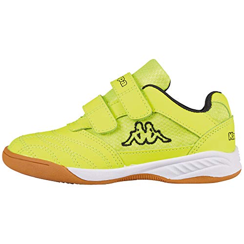 Kappa Unisex Kinder Kickoff K 260509K Sneaker,4011 yellow/black, 34 EU