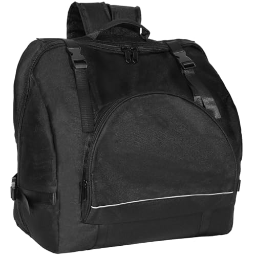 Vaguelly Akkordeontasche für 80-96 Bass Akkordeon, Gepolsterte Akkordeon Koffer Gigbag Rucksack mit Schultergurte, Zubehör Tasche, Erwachsene Instrument Tragetasche, schwarz