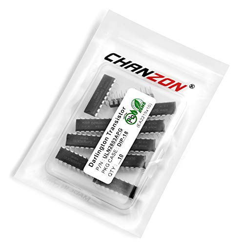 Chanzon 10 Stück ULN2803APG DIP-18 Darlington Silizium NPN Leistungstransistor 500mA 50V