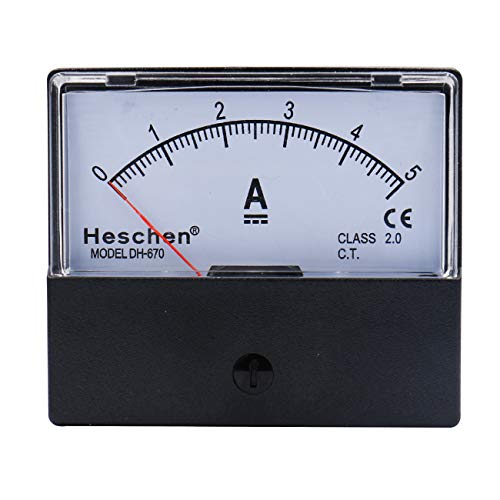 Heschen Auf dem Rechteck montierter Strommesser Amperemeter-Tester DH-670 DC 0-5A Klasse 2.0 CE-gelistet