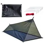 Ultraleichtes Sommer Mesh Zelt 1-2 Personen Aussen Camping Tent Abweisendes Netz Zelt s-trand Mesh Zelte Mit Wasserdichtem Boden Für Camping, Wandern