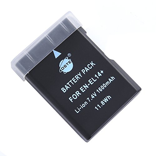 DSTE Ersatz Batterie Akku Kompatibel für Nikon EN-EL14 EN-EL14A DF D3100 D3200 D3300 D3400 D3500 D5100 D5200 D5300 D5500 P7000 P7100 P7200 P7700 P7800 Kamera