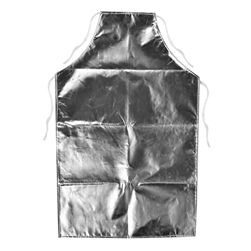 1000 °C Hitzebeständige Schürze aus Aluminiumfolie,Hochtemperatur-Arbeitsschürze,Heimgrillschürze,Gießereiindustrie oder Zum Kochen