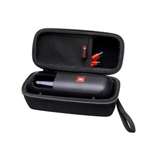 XANAD Hart Reise Tragen Tasche für JBL Tuner 2 Flip 6 Flip 5 Bluetooth Box Wasserdichter portabler Lautsprecher - Schutz Hülle (Schwarz)