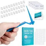 116 Stck Skin Tag Removal Patch Kit, Stielwarzen Entfernen schnell Entfernen Schnell Kit fr Gesicht, Hals und Krper