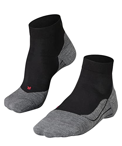 FALKE Herren Laufsocken RU4 Endurance Short M SSO Baumwolle antiblasen 1 Paar, Schwarz (Black-Mix 3010), 42-43