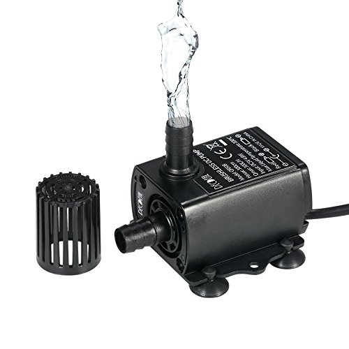 Decdeal USB Tauchpumpe Teichpumpe Aquarium Wasserpumpe für Teiche, Garten, Brunnen 2.4W / 4.8W Optional Inkl. Filter