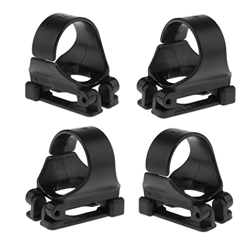 Sharplace 4 Stück Count Schnorchel Clip Keeper Retainer für Tauchschnorchel Atemschlauch Schwimmen Schnorchel, Universal Schnorchelhalter, professionelle Schnorchelausrüstung für Erwachsene, Schwarz