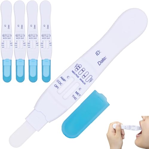 Prime Screen Speichel Drogentest Schnelltest Drogentest 5 Panel THC Speicheltest Drug Test für Cannabis Kokain Opiate Amphetamin Methamphetamin