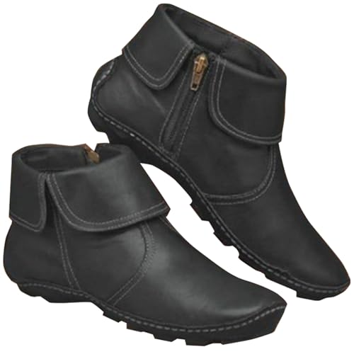 Sommer Stiefeletten Damen Damen-Stiefel Schwarz Boot Wanderschuhe Damen Winter Herbstschuhe Damen Chelsea Boots Damen Braun Wildleder Damen Winterboots Gefüttert Motorrad Stiefel Damen