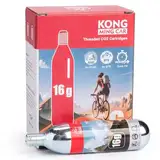 KONG MING CAR CO2 Kartuschen mit Gewinde, 16 g/25 g CO2 Kartuschen mit Gewindeanschluss für alle CO2 Fahrradreifenfüller, CO2 Pumpe für Rennräder und Mountainbikes (16g x 6 Pack)